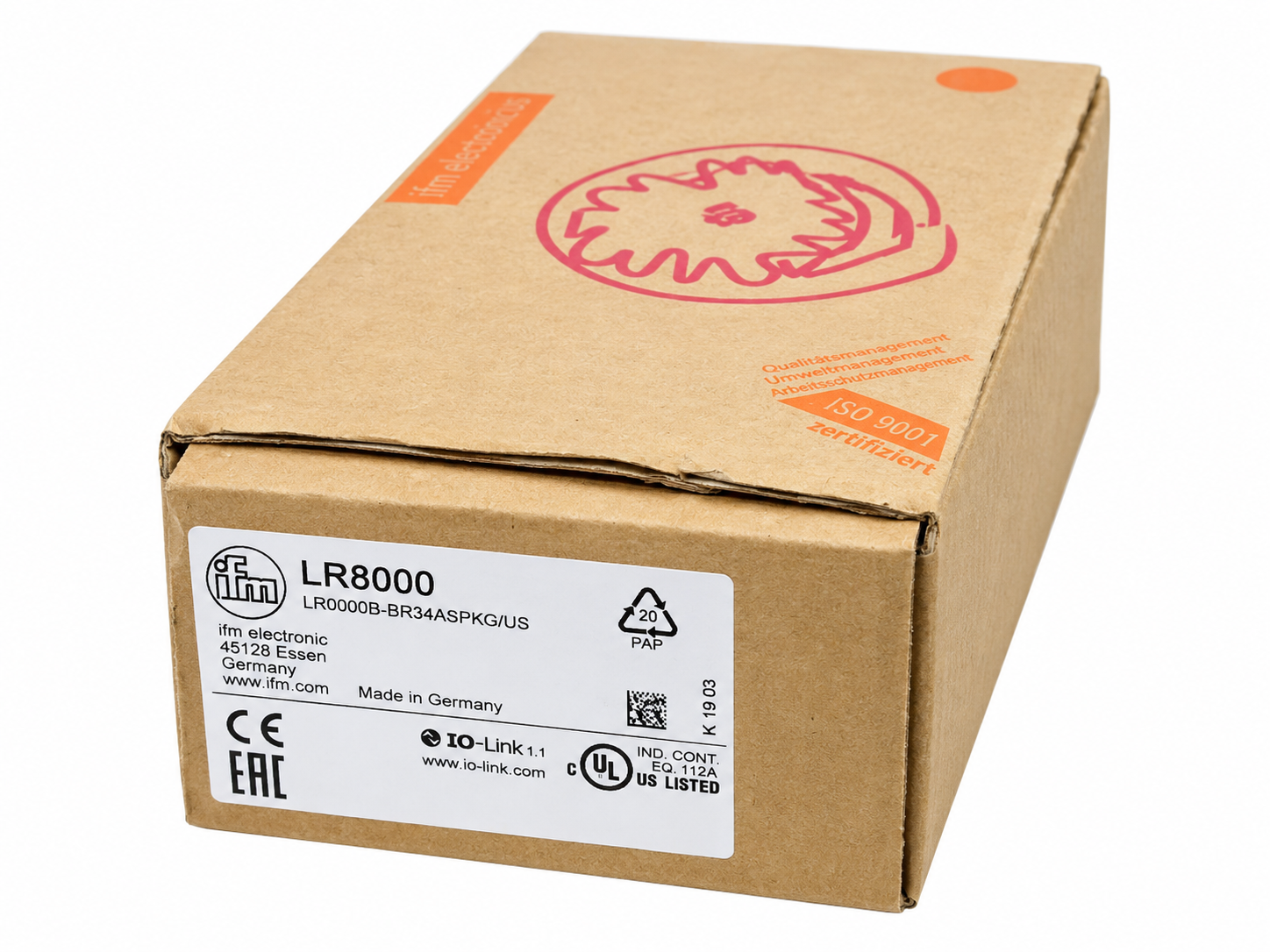 ifm LR8000 Füllstandsensor LR0000B-BR34ASPKG/US