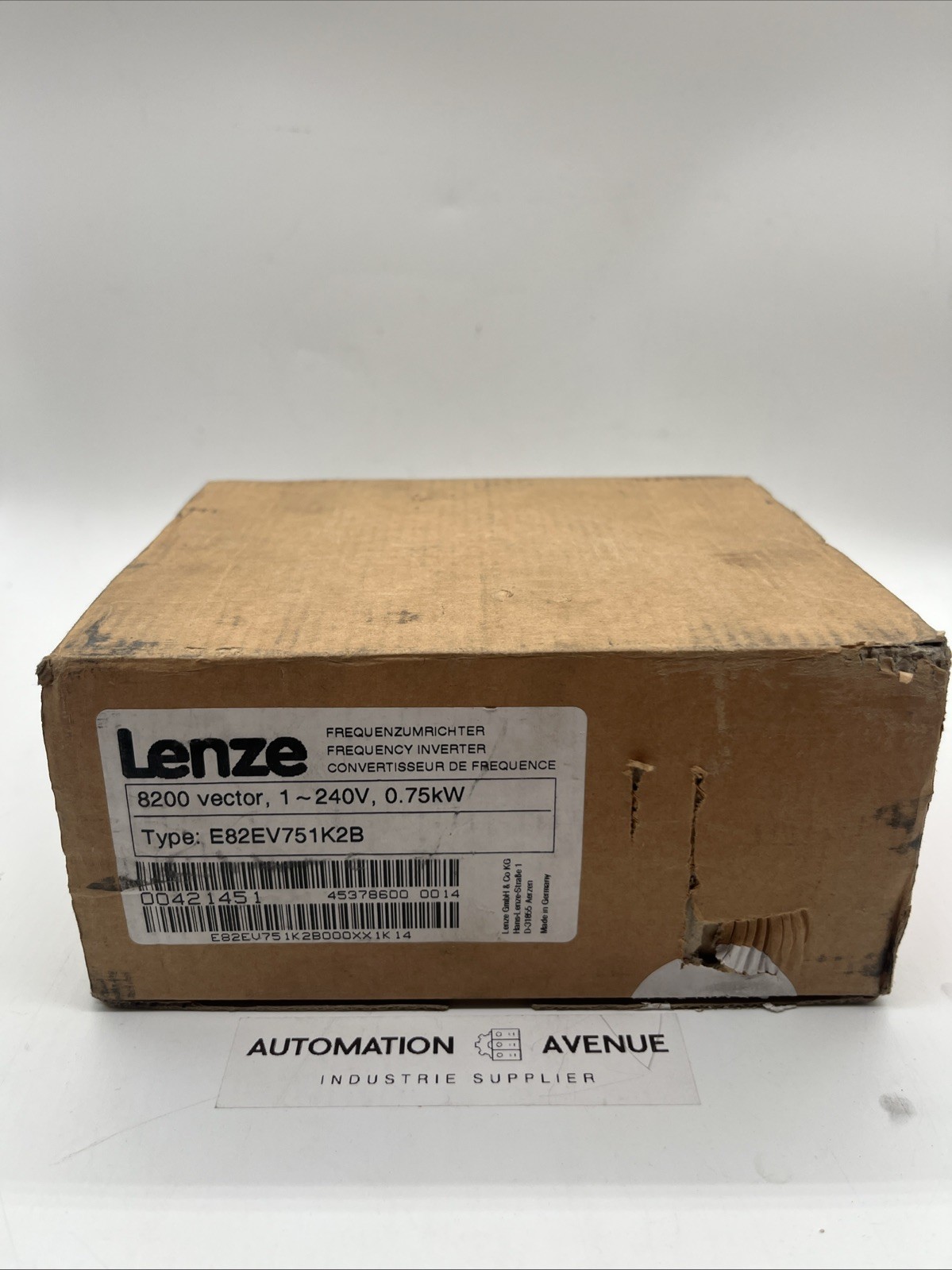 Lenze 8200 Vector Frequency Inverter E82EV751_2B / E82EV751K2B – 0.75 kW
