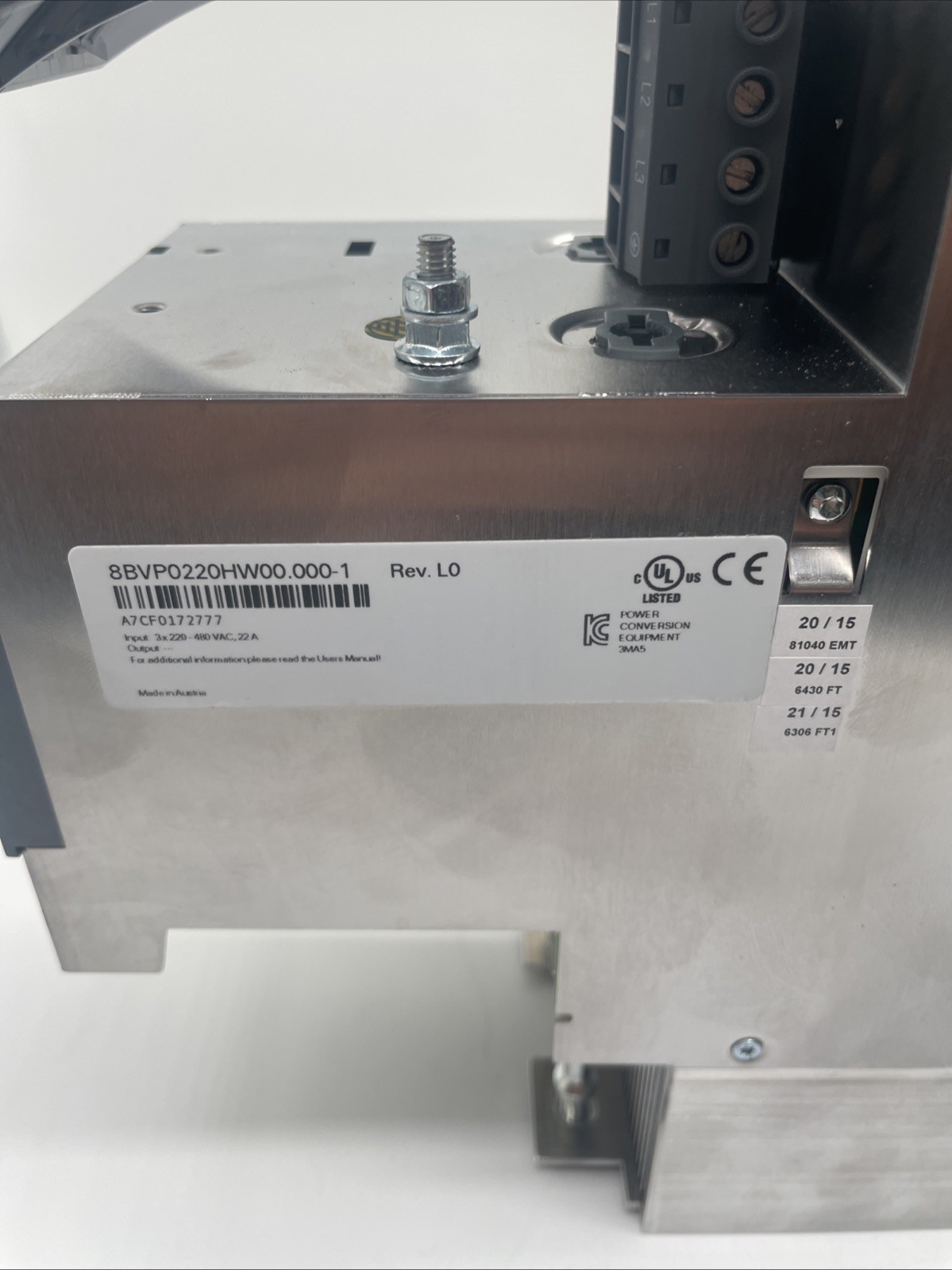 B&R 8BVP0220HW00.000-1 ACOPOSmulti Leistungsversorgungsmodul P0220 - Bild 5