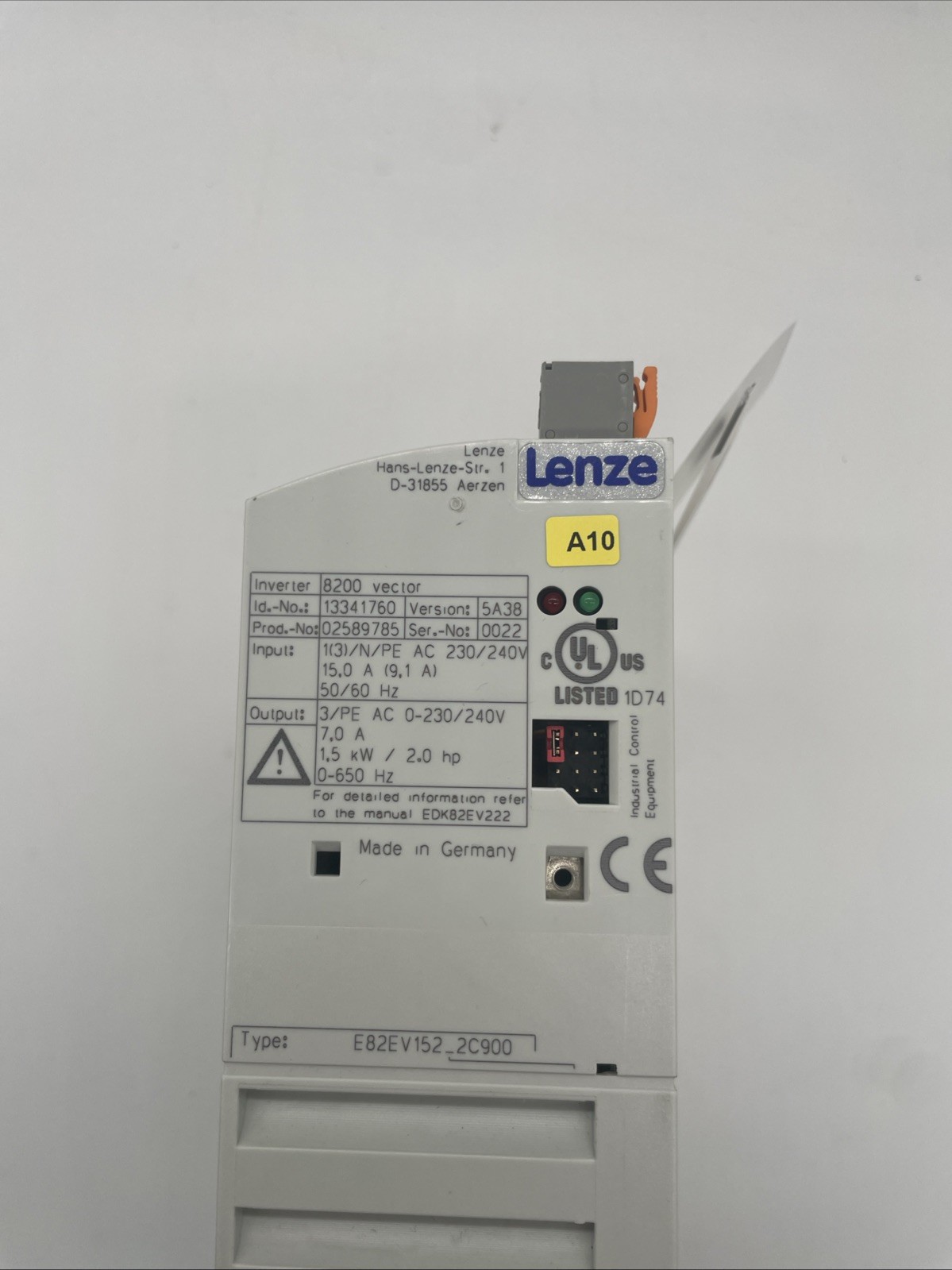 Lenze 8200 vector E82EV152_2C900  1,5 KW - Bild 2