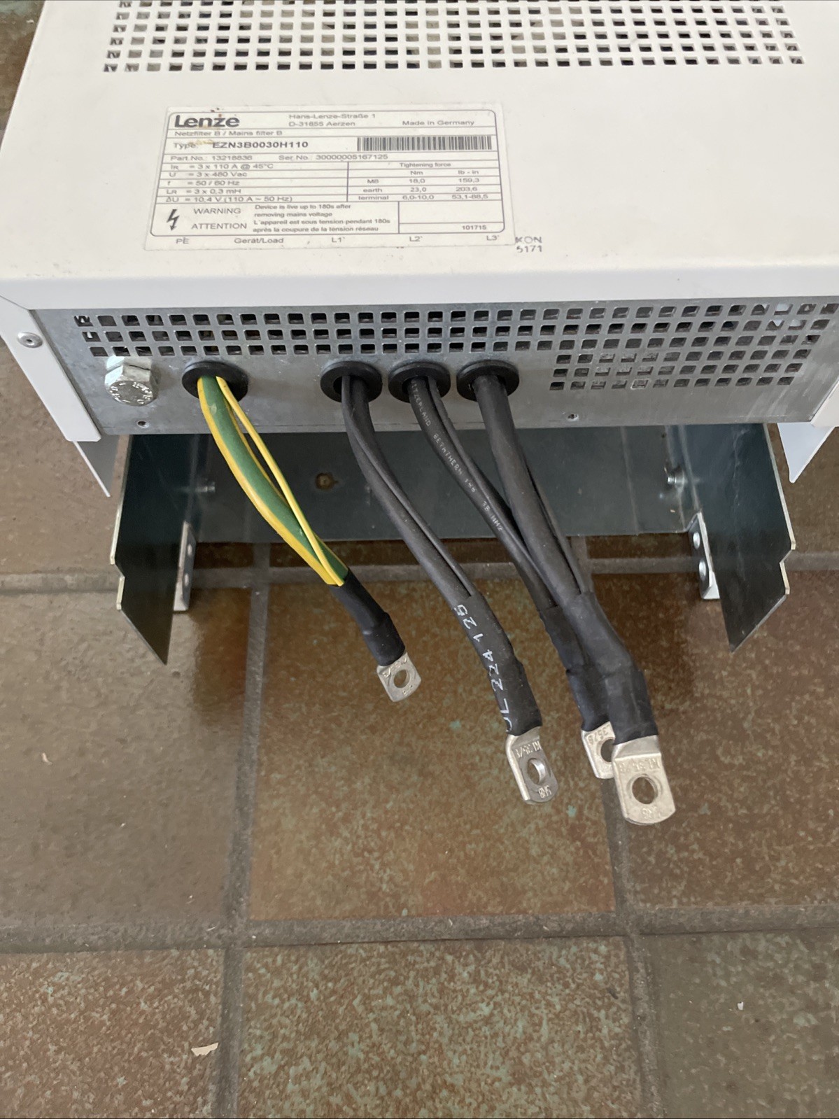 Lenze EZN3B0030H110 Netzfilter B 13218836 - Bild 6
