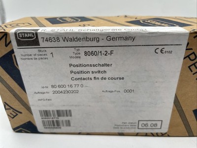 R. STAHL Positionsschalter 8060/1-2-F, Ex de, 1Ö/1S, Federstab - Bild 2