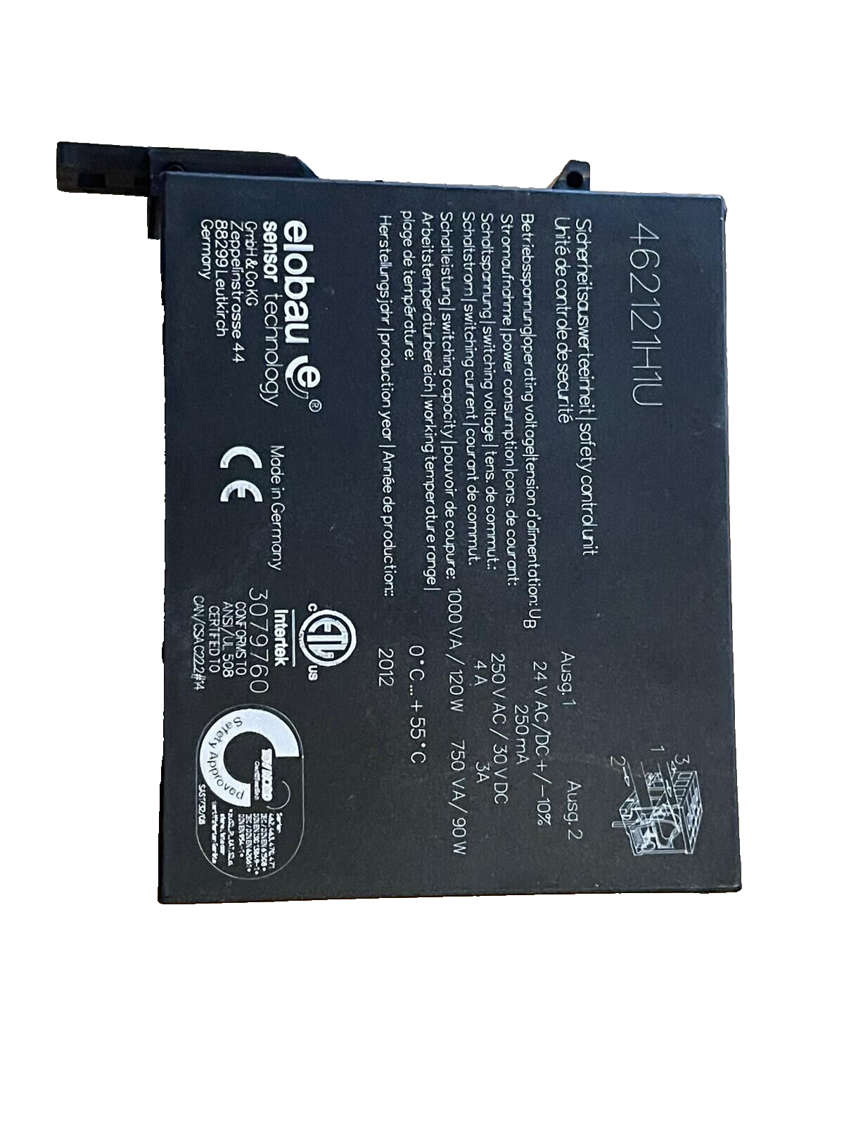 elobau 462121H1U Sicherheitsauswerteinheit | Serie 46212, 24 V AC/DC - Bild 3