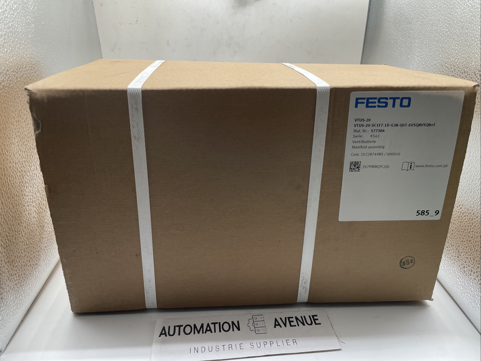 Festo VTUS-20 Valve Manifold SC1F7-1D-G38-Q6T-6VSQ8VSQ8+F