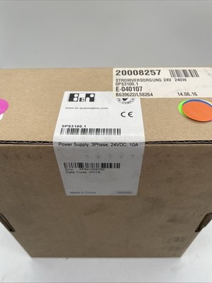 B&R 0PS3100.1 Dreiphasiges 24V/10A DIN-Netzteil (PS3100) – NEW SEALED - Bild 2