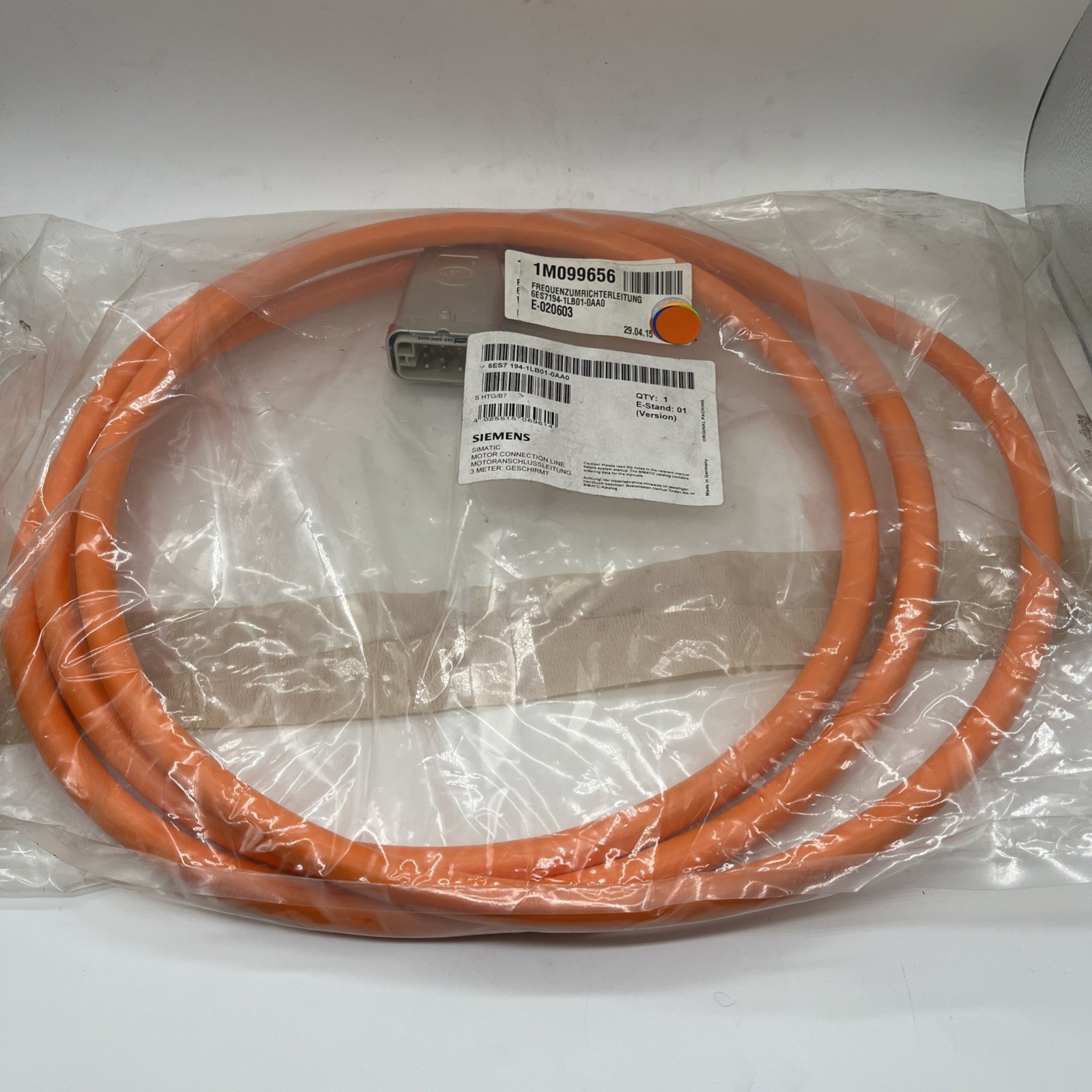 Siemens frequency inverter cable 6ES7194-1LB01-0AA0 – 3 m – SIMATIC ET 200pro FC