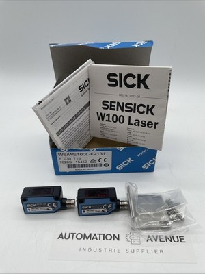 SICK WS/WE100L-F2131 (6030715) Miniatur-Lichtschranke, Laser, 35 m, PNP, M8