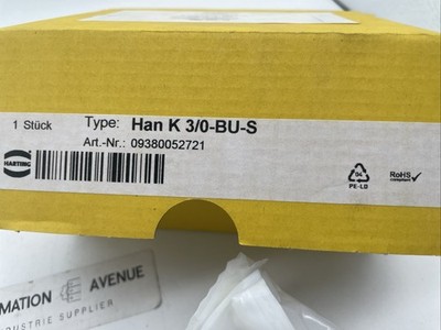 HARTING Han K 3/0 BU-S Buchseneinsatz 3-polig, 200 A, Axialschraubanschluss, Größe 24B (09380052721) - Bild 3