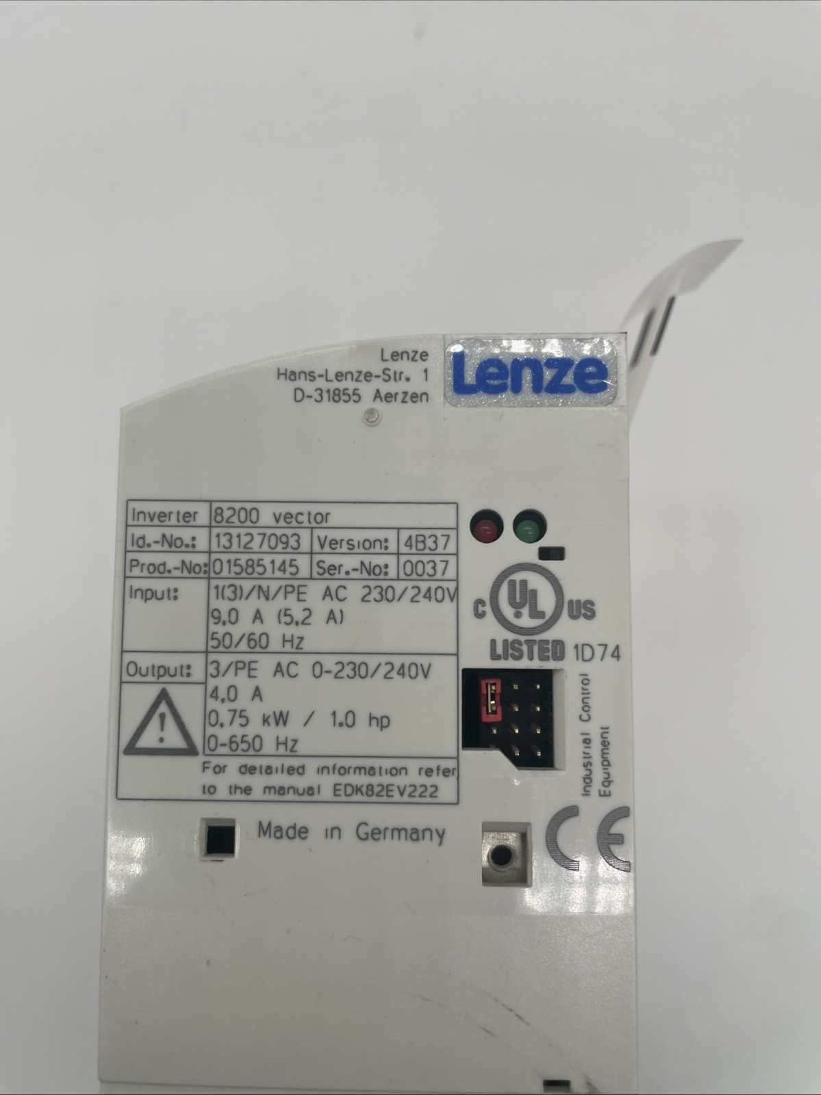 Lenze Frequenzumrichter E82EV751_2C 0,75KW - Bild 2