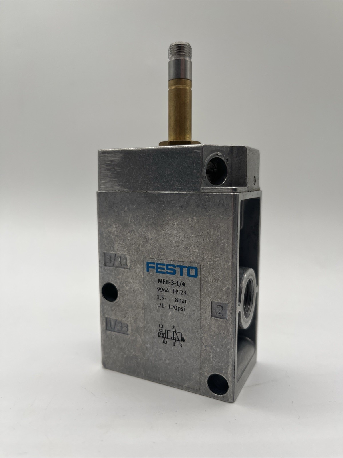 Festo MFH-3-1/4 (9964) Solenoid Valve, 3/2-way, G1/4, 800 l/min, IP65