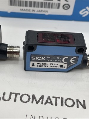 SICK WS/WE100L-F2131 (6030715) Miniatur-Lichtschranke, Laser, 35 m, PNP, M8 - Bild 2