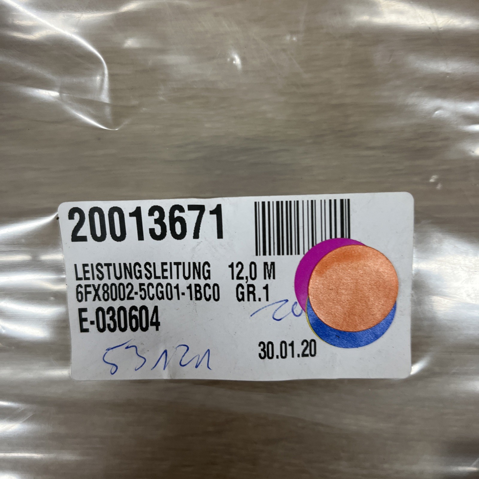 Siemens Power Cable 6FX8002-5CG01-1BC0 – MOTION‑CONNECT 800PLUS - Bild 2