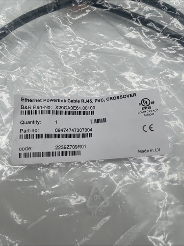 B&R X20CA0E61.00100 POWERLINK/Ethernet Kabel RJ45–RJ45, 1 m, Cat5e, geschirmt, PVC, schwarz - Bild 2