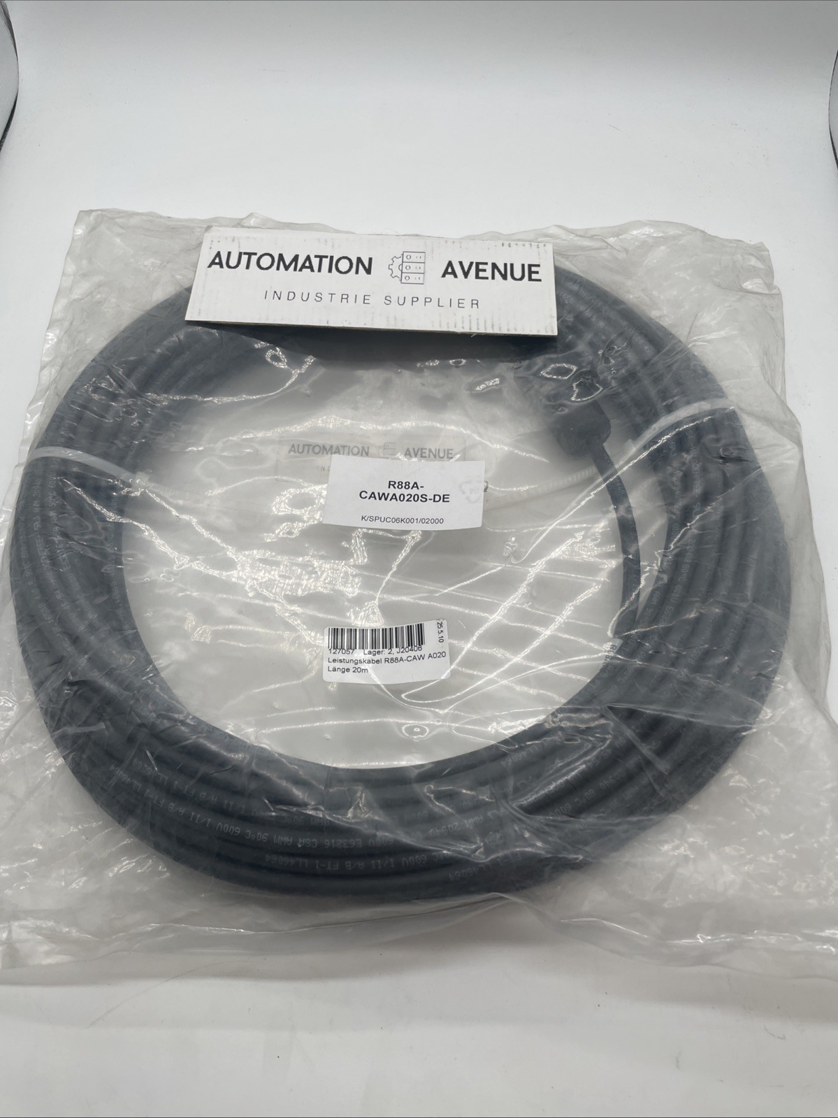 OMRON R88A-CAWA020S-DE Leistungskabel 20 m (ohne Bremse) – OMNUC W