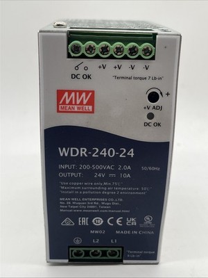 MEAN WELL WDR-240-24 – 240W DIN-Schienen-Netzteil, 24V/10A - Bild 7