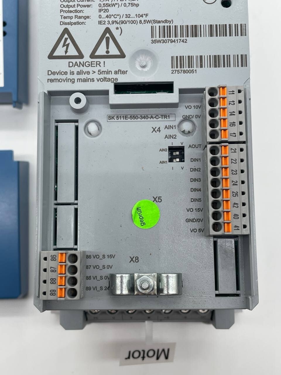 NORD NORDAC PRO SK 511E-550-340-A-C-TR1 Frequenzumrichter 0,55 kW, 3~380–480 V - Bild 4
