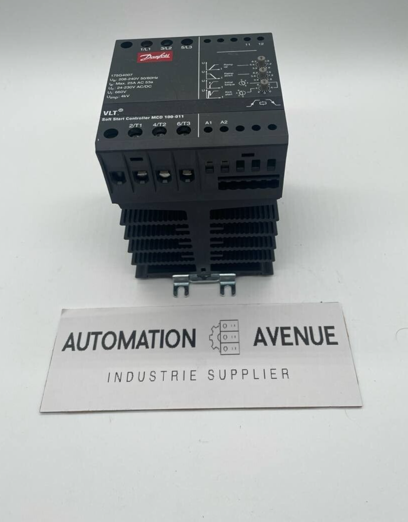 Danfoss VLT MCD 100-011 Soft Starter 11 kW, 25 A, 400–480 V (MPN 175G4008)