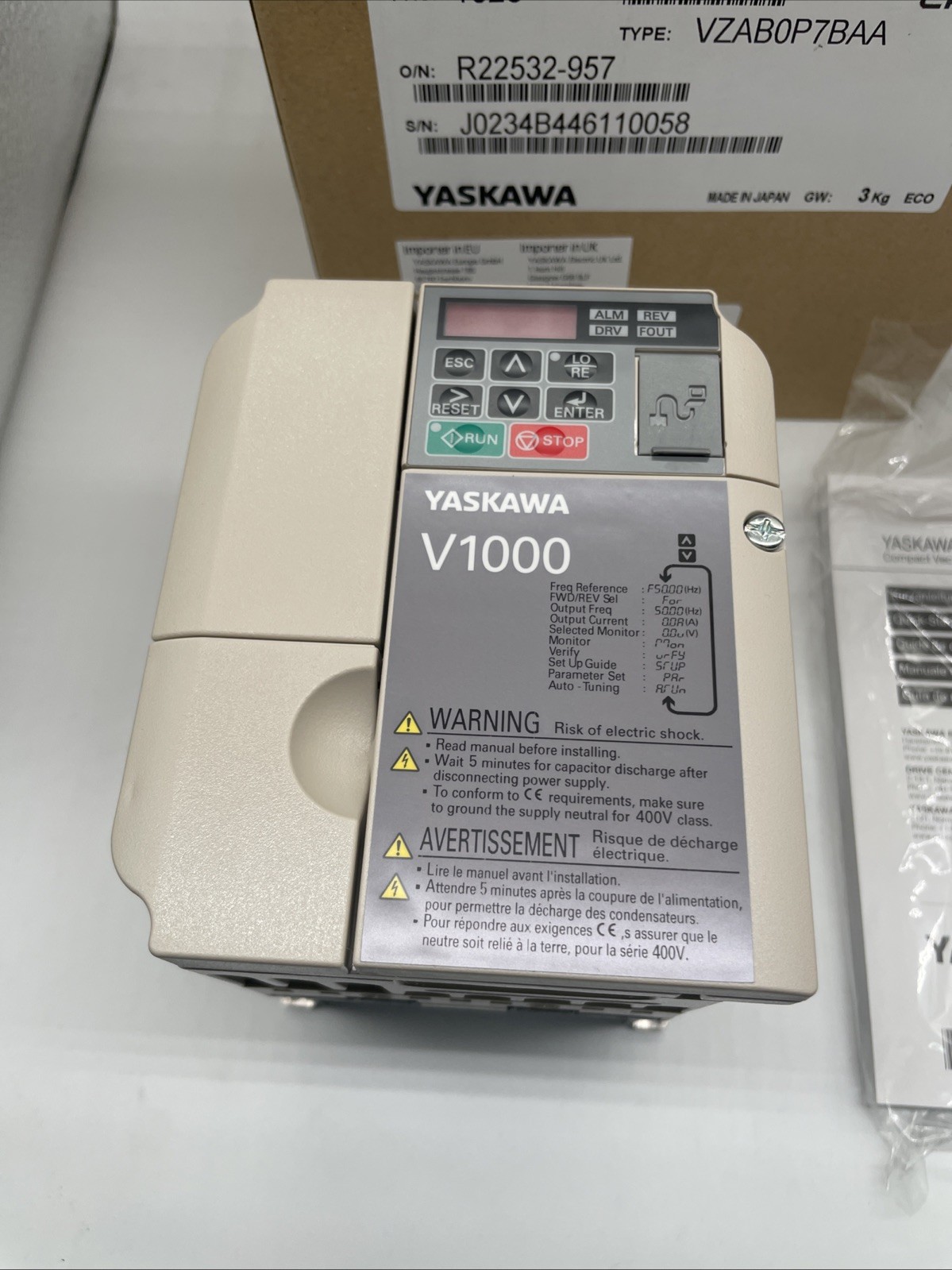 Yaskawa V1000 Frequenzumrichter 1,1 kW, 1x 200–240 V – CIMR-VCBA0006BAA (VZAB0P7BAA) - Bild 3