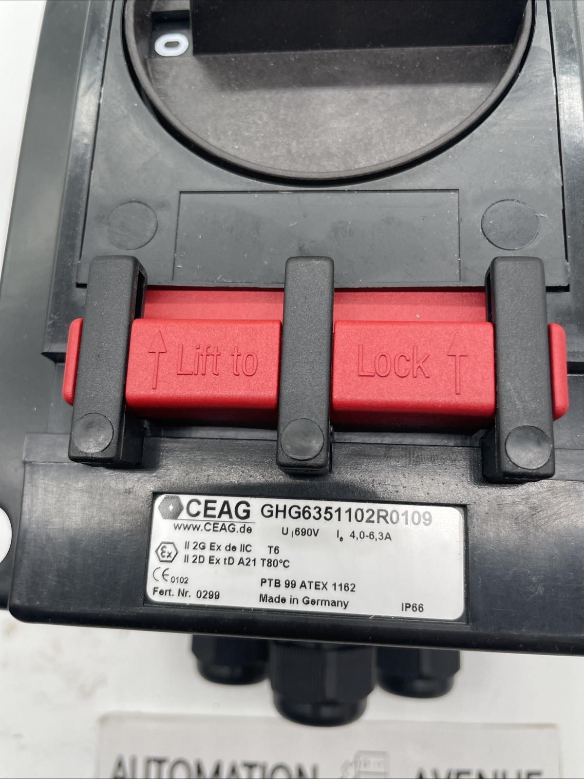 CEAG Ex-Motorschutzschalter GHG6351102R0109, 4,0–6,3 A, 1S+1Ö, IP66 - Bild 2