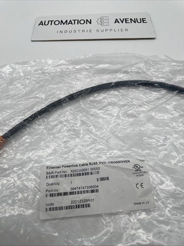 B&R X20CA0E61.00050 POWERLINK/Ethernet Anschlusskabel RJ45–RJ45, 0,5 m, PVC - Bild 2