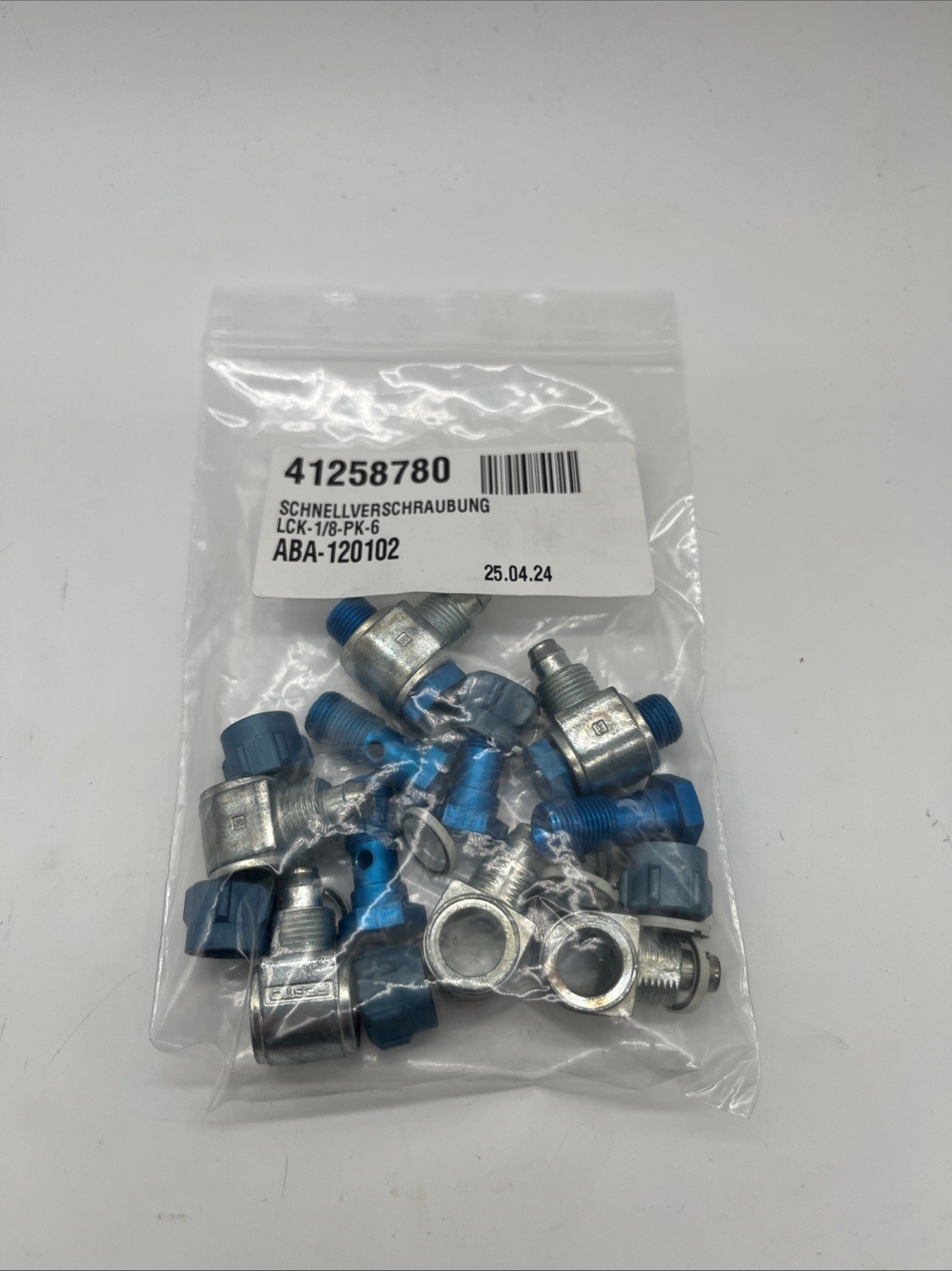 Festo LCK-1/8-PK-6 elbow quick connector, G1/8 to 8/6 mm – CK series