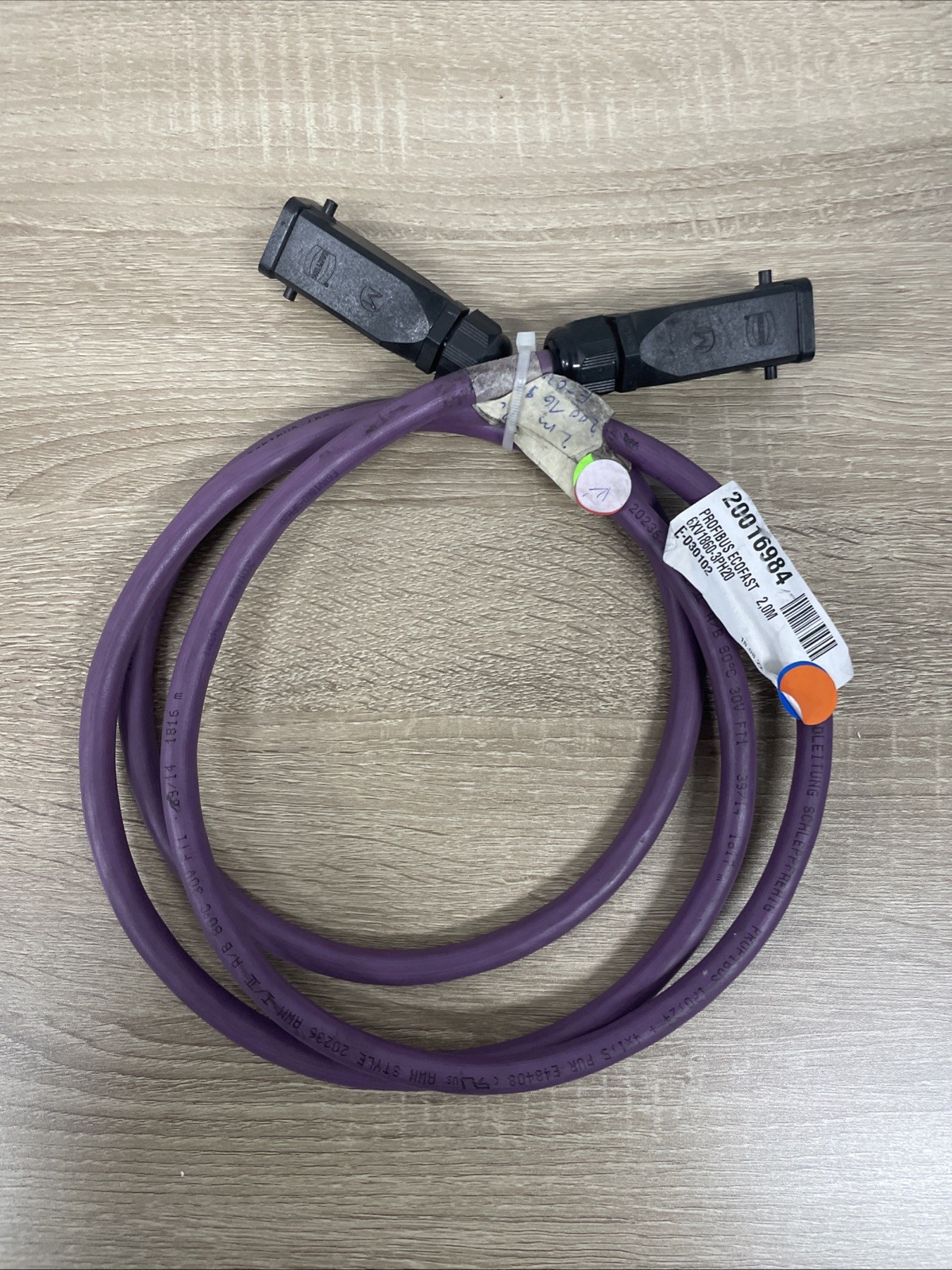 Siemens 6XV1860-3PH20 – PROFIBUS ECOFAST hybrid cable, drag chain compatible, 2 m
