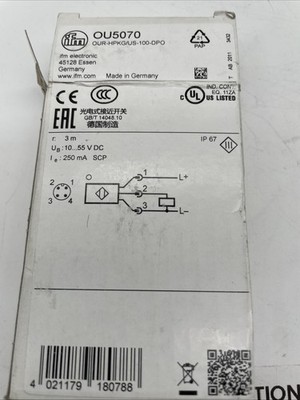ifm OU5070 Reflexions-Lichtschranke OUR-HPKG/US-100-DPO, PNP, Hellschaltung, 3 m - Bild 4