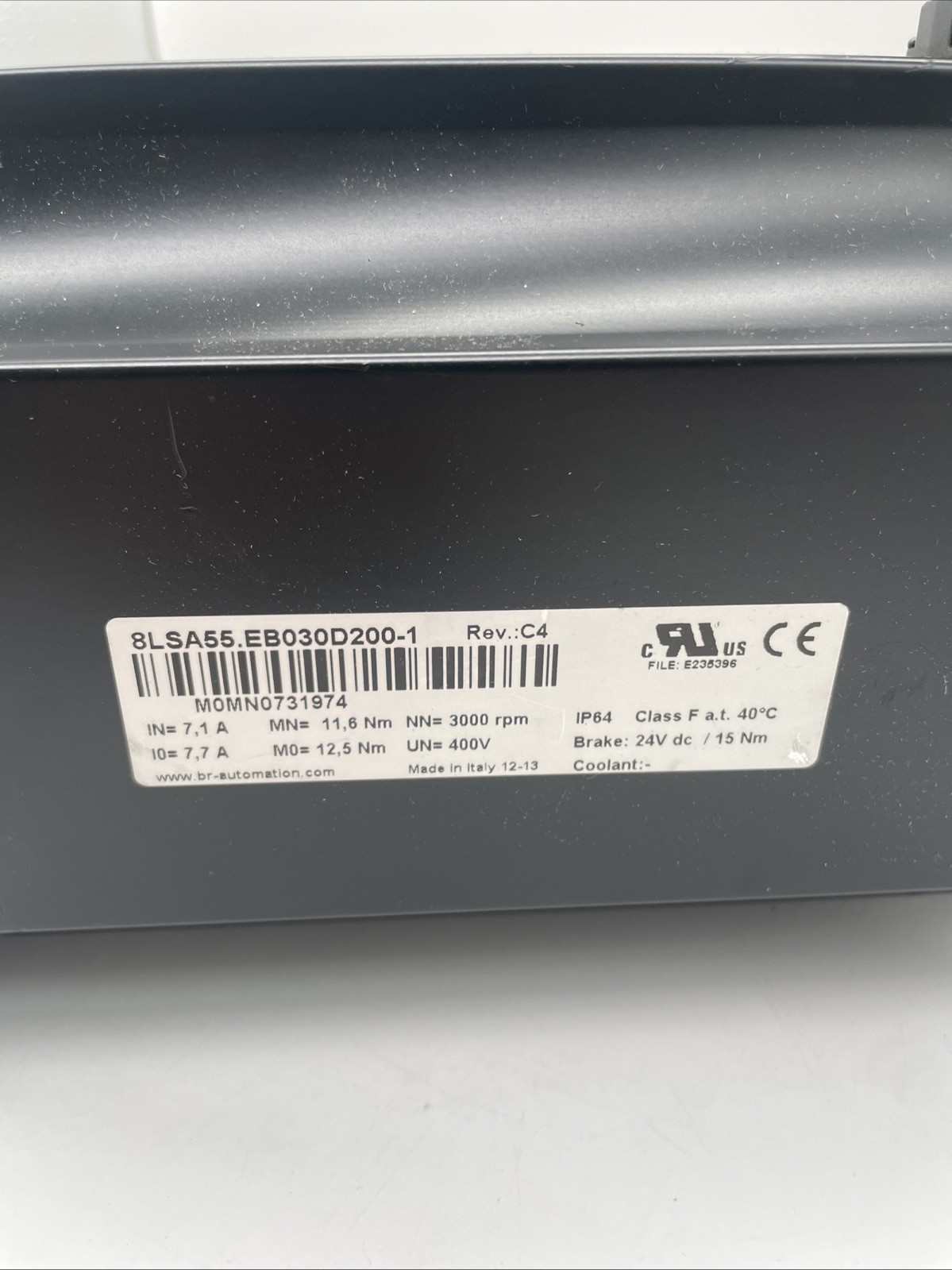 B&R 8LSA55.EB030D200-1 Synchron-Servomotor, 3~, 3000 min⁻1, EnDat, Haltebremse - Bild 2