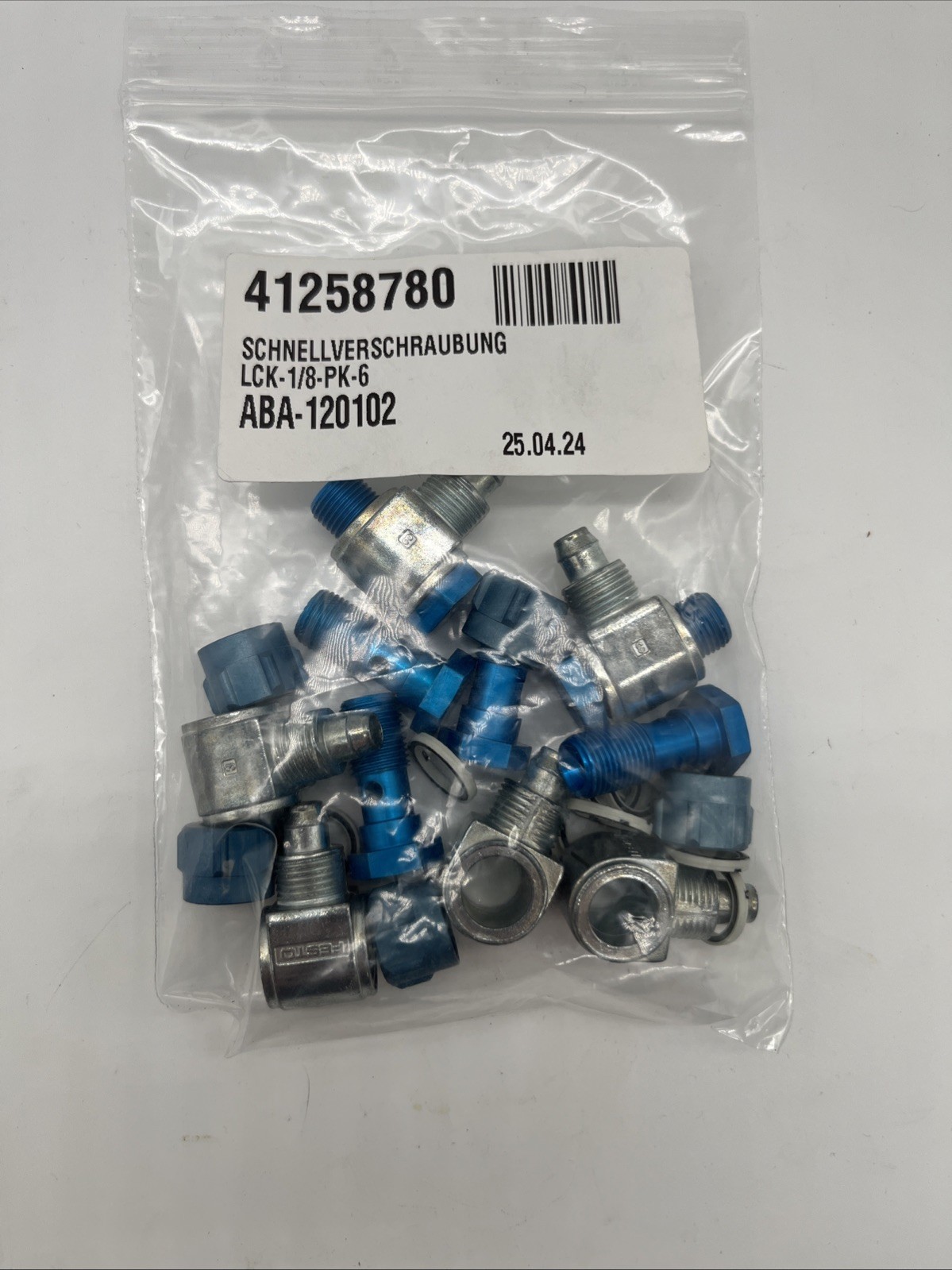 Festo LCK-1/8-PK-6 Winkel-Schnellverbinder, G1/8 auf 8/6 mm – CK-Serie - Bild 2