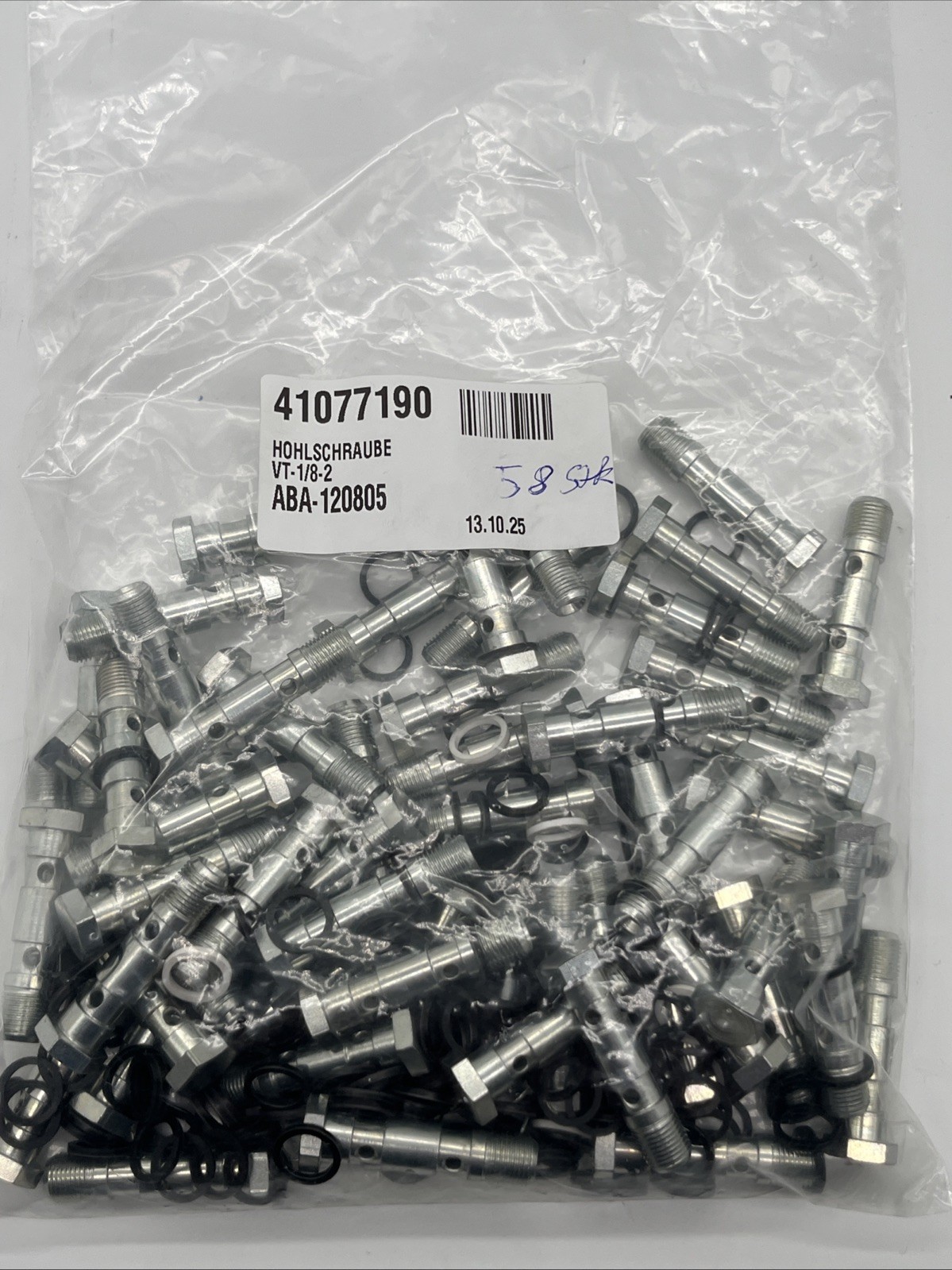 FESTO 206146 VT-1/8-2 Hollow Bolt, 58 pieces