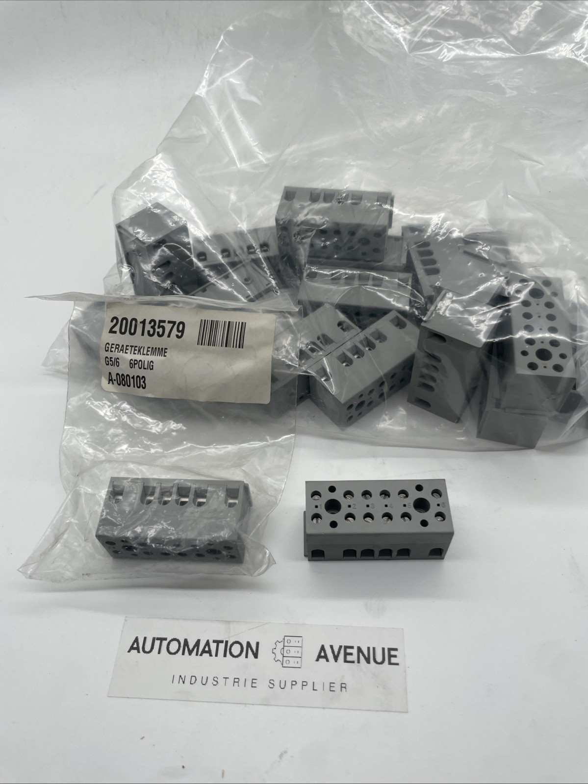 19 pcs – Phoenix Contact G 5/6 Terminal Block, 6‑pole, Screw Connection, NEW