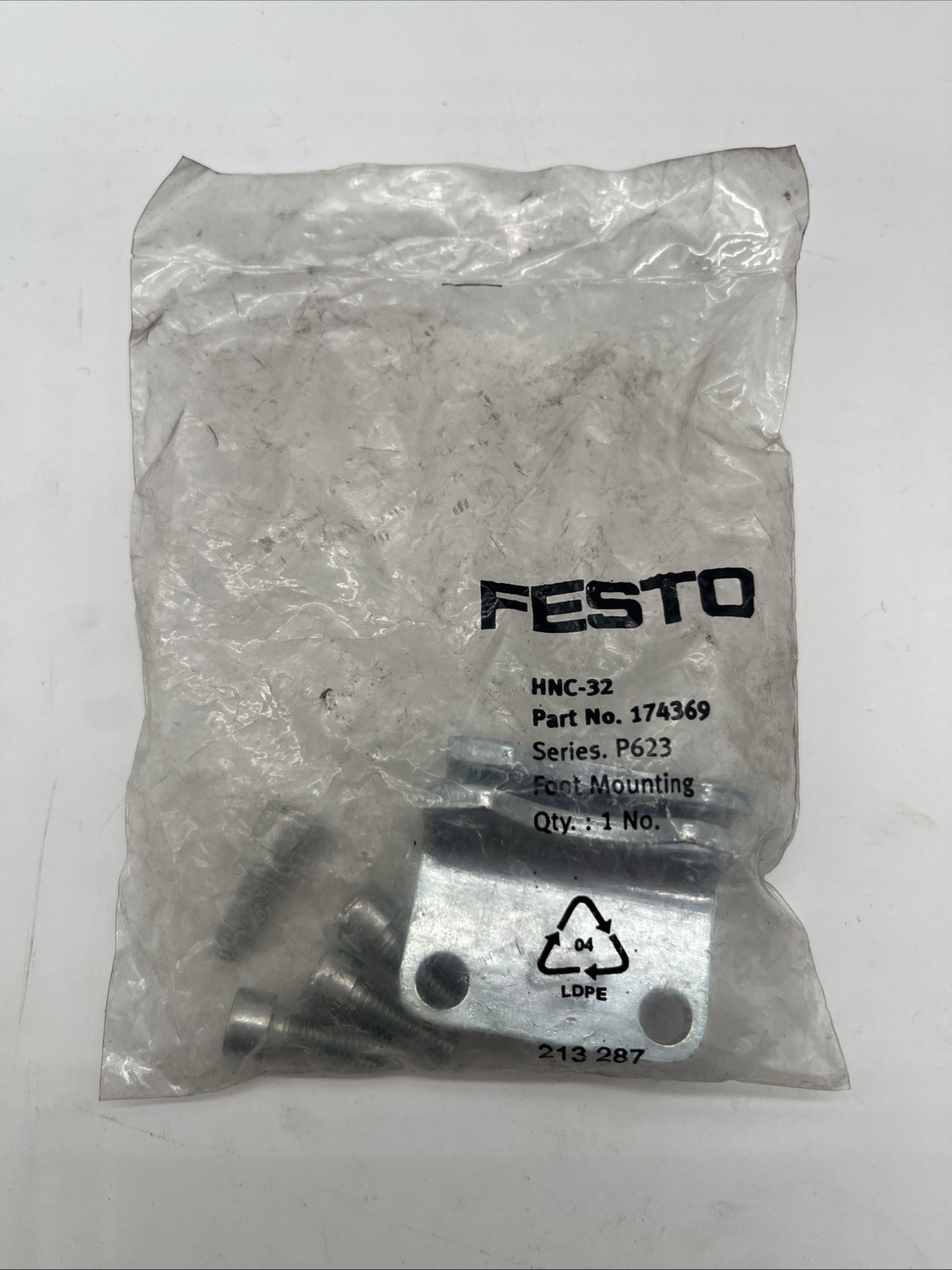 Festo HNC-32 Foot Mounting, Order No. 174369 – NEW – Original Packaging