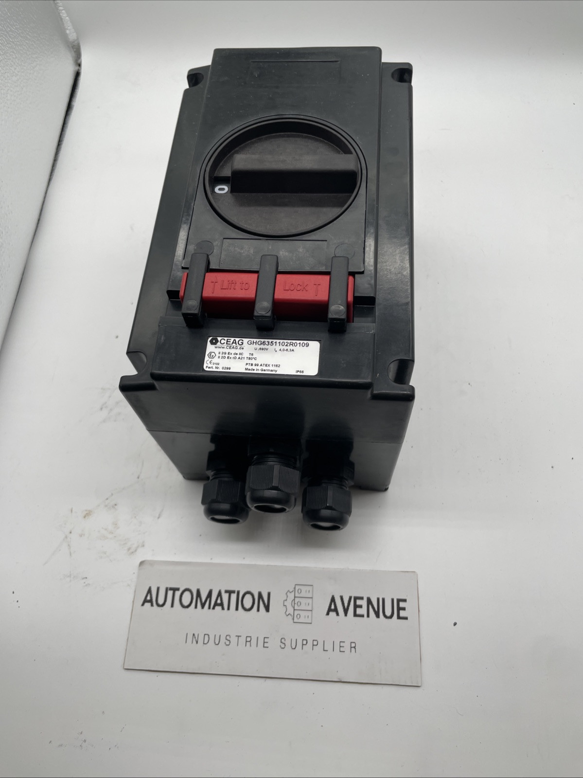 CEAG Ex-Motorschutzschalter GHG6351102R0109, 4,0–6,3 A, 1S+1Ö, IP66