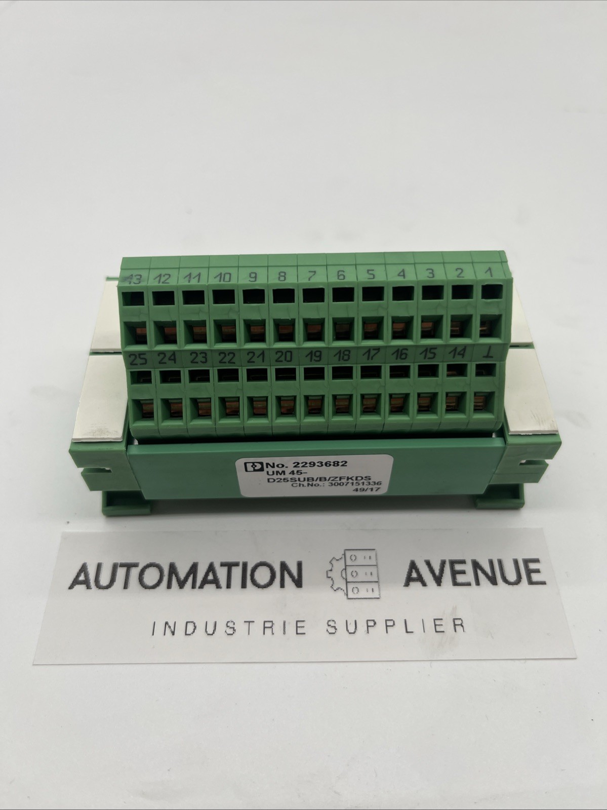 Phoenix Contact Interface Module UM 45-D25SUB/B/ZFKDS, 25-pin, Spring Connection, D-SUB Socket, DIN Rail – 2293682