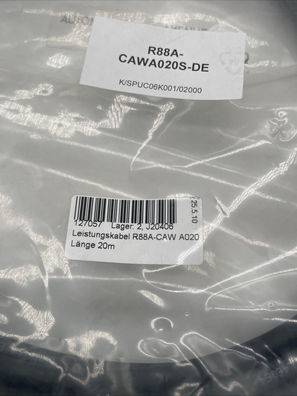 OMRON R88A-CAWA020S-DE Leistungskabel 20 m (ohne Bremse) – OMNUC W - Bild 2