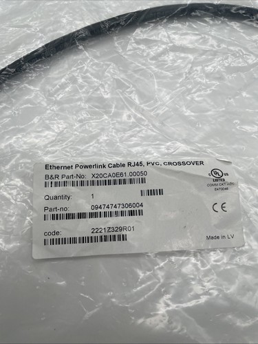 B&R X20CA0E61.00050 POWERLINK/Ethernet Anschlusskabel RJ45–RJ45, 0,5 m, PVC - Bild 3