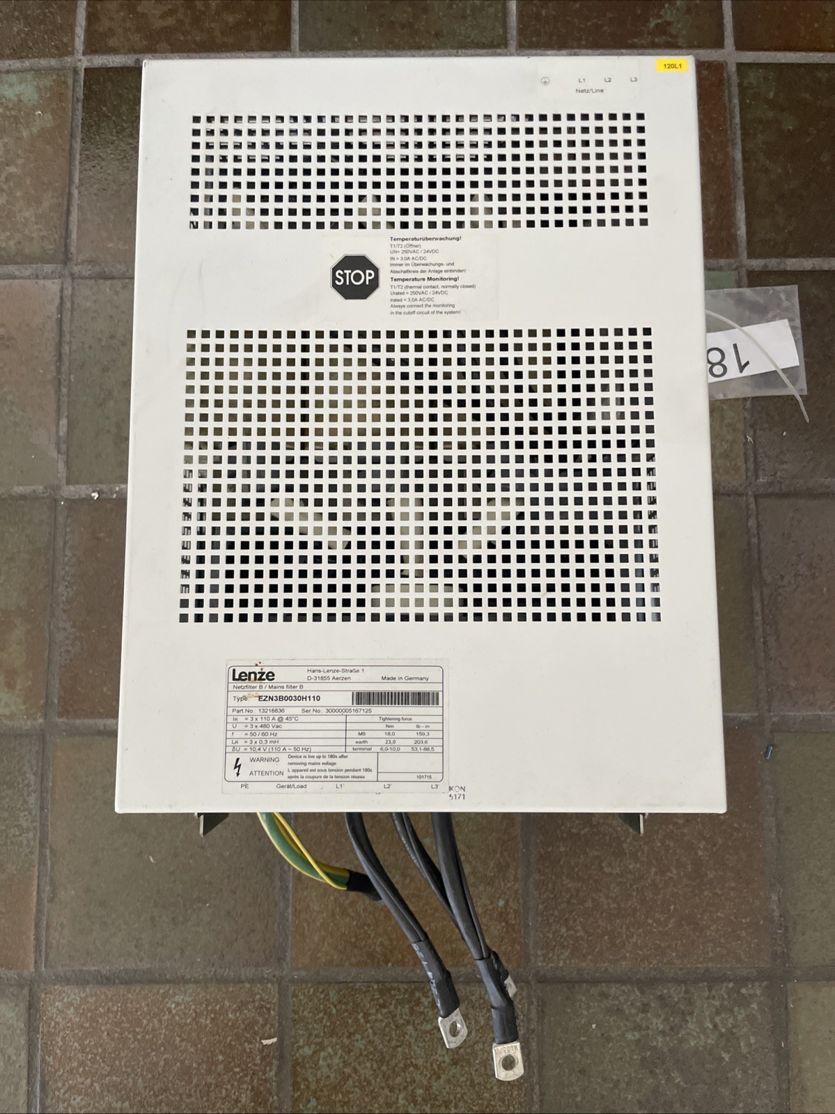 Lenze EZN3B0030H110 Netzfilter B 13218836