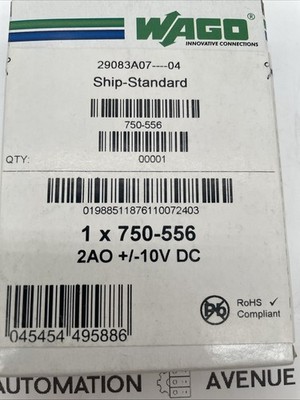 WAGO 750-556 2‑Kanal Analog‑Ausgangsmodul ±10 VDC - Bild 2