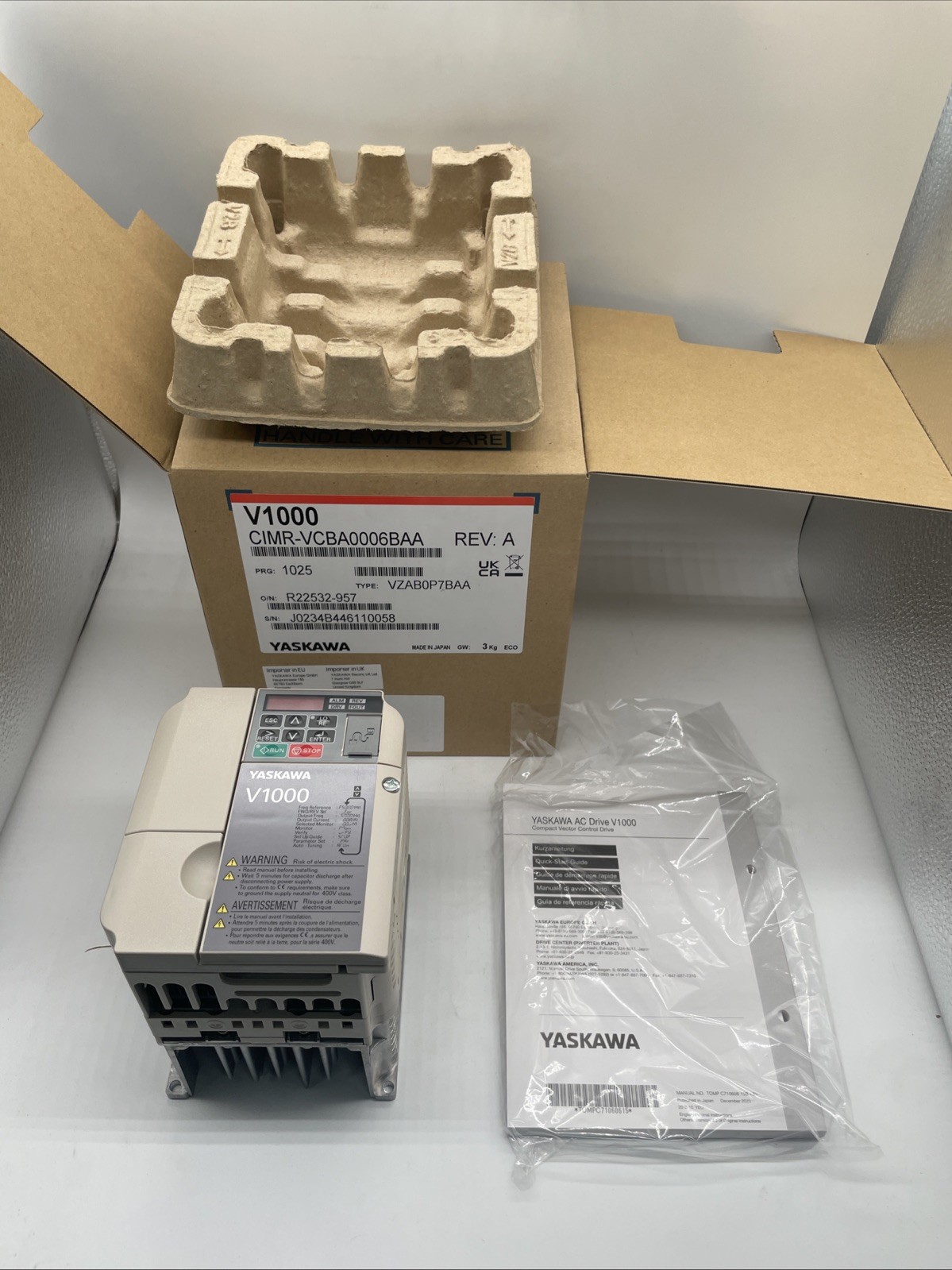 Yaskawa V1000 Frequenzumrichter 1,1 kW, 1x 200–240 V – CIMR-VCBA0006BAA (VZAB0P7BAA) - Bild 2